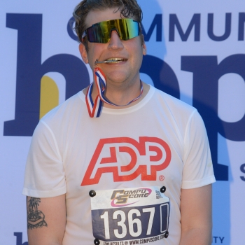 Photo of Donald with a medal