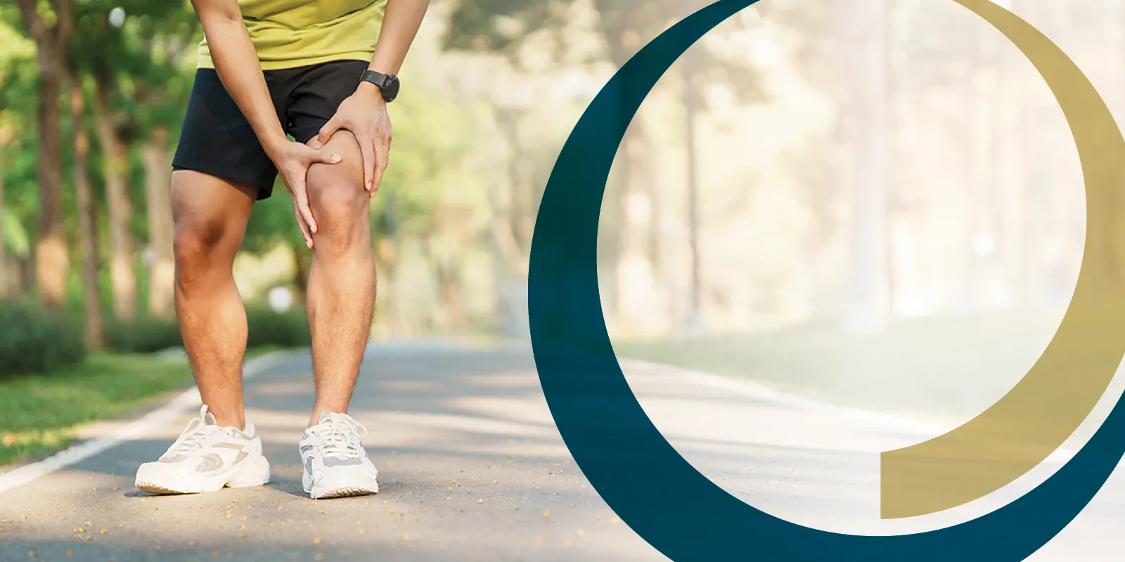 runner holding knee