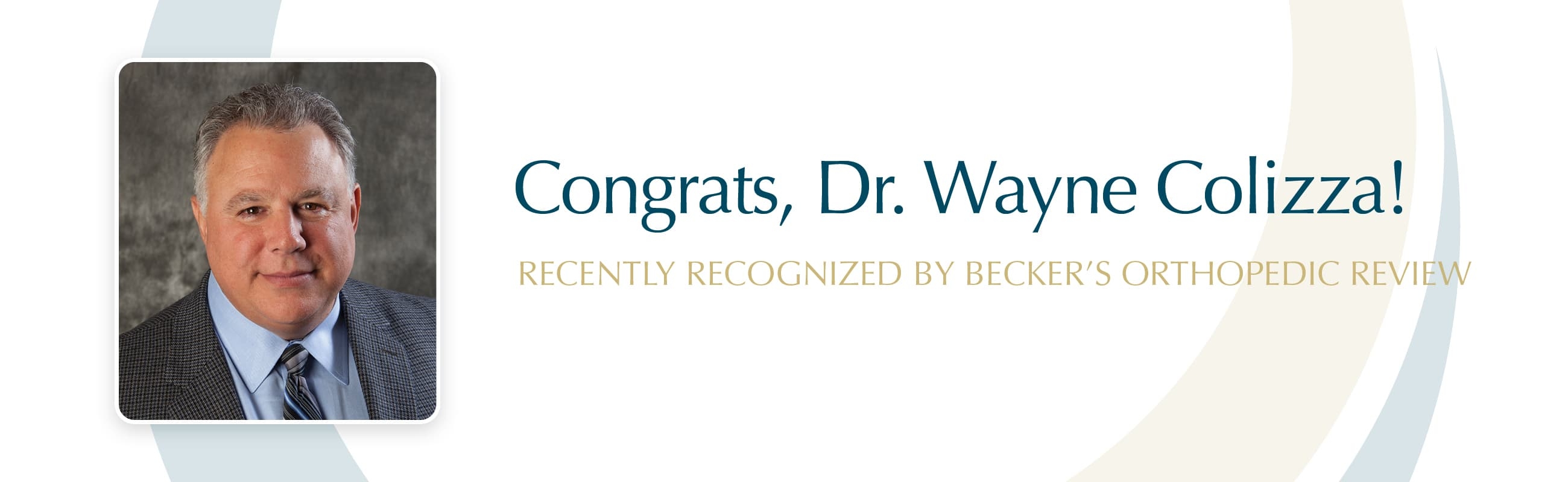 Congrats Dr. Wayne Colizza!