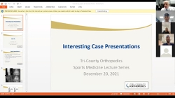 Complex Sports Medicine Cases (Dec. 20, 2021)